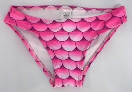 Sjöjungfrubikini breda band rosa
