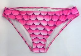 Sjöjungfrubikini breda band rosa vuxen