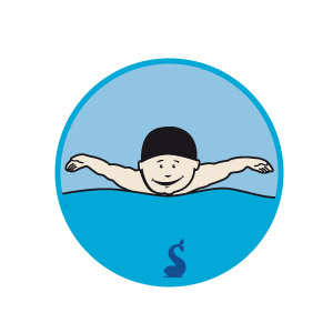 Simsättmärke fjärilsim